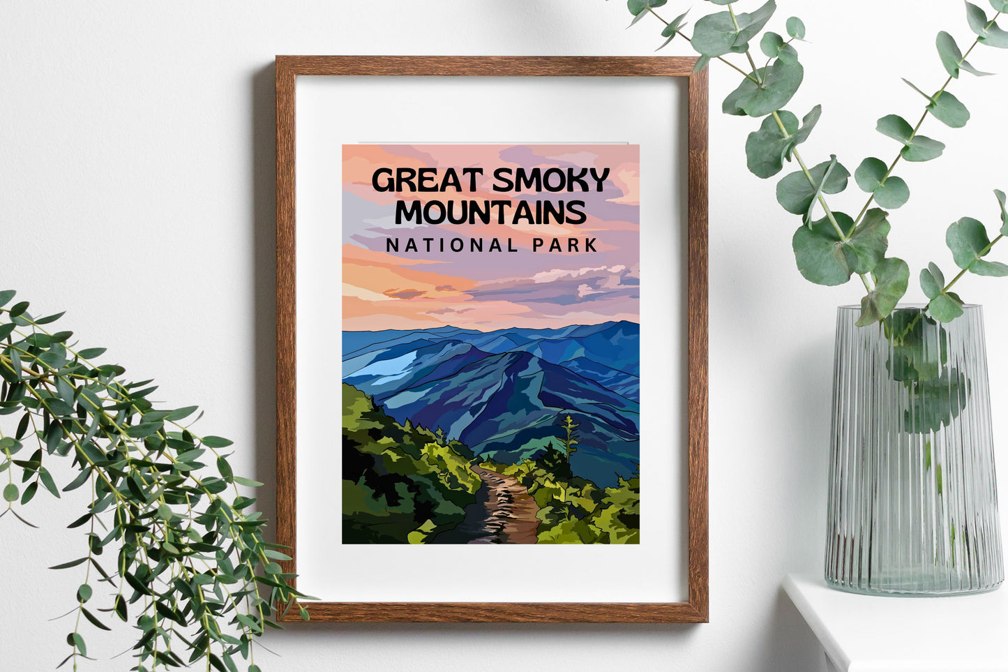 Great Smoky Mountains National Park | Travel Poster Art Print - Wild Life Design Co.