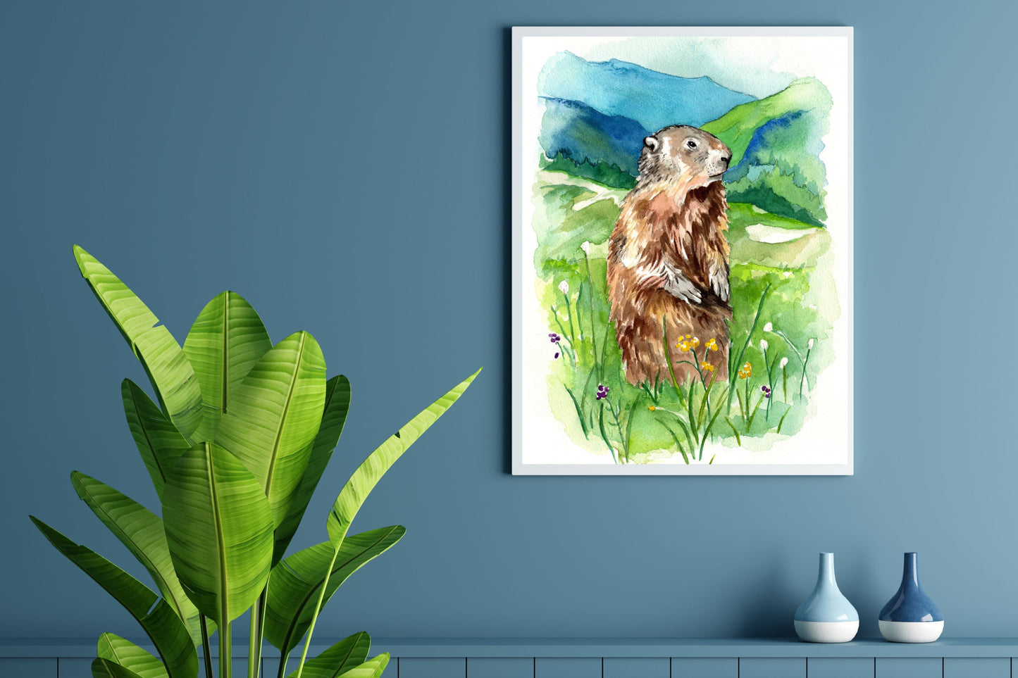 Marmot | Archival Watercolor Art Print - Emma H. Baldwin
