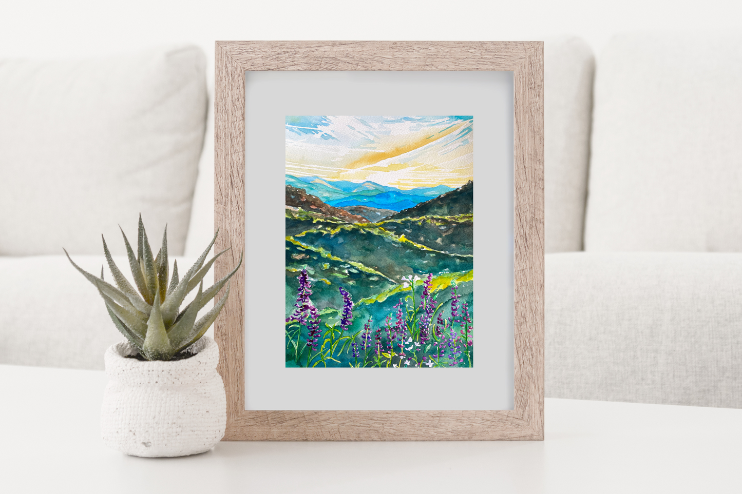 Blue Ridge Mountains | Archival Watercolor Art Print - Emma H. Baldwin