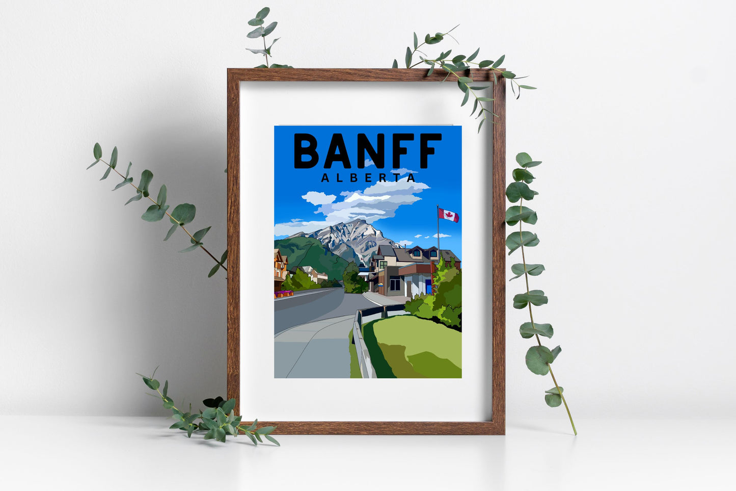 Banff National Park, Alberta | Travel Poster Art Print - Wild Life Design Co.