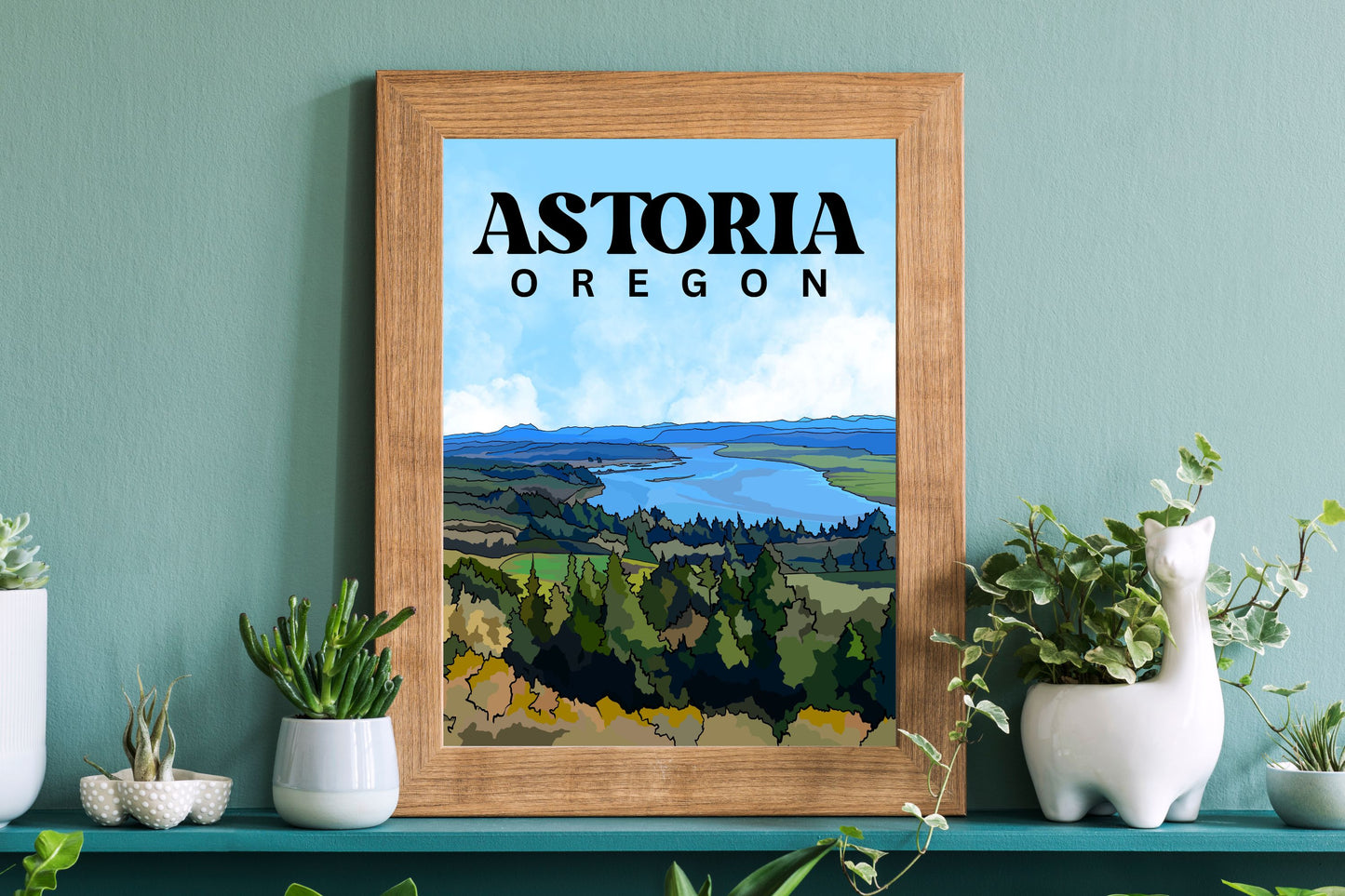 Astoria, Oregon | Travel Poster Art Print - Wild Life Design Co.