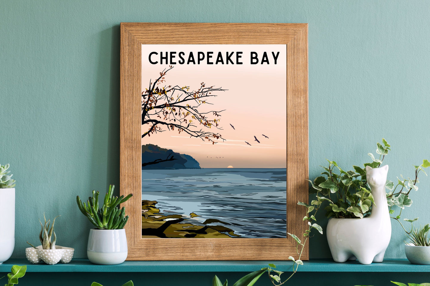 Chesapeake Bay | Travel Poster Art Print - Wild Life Design Co.