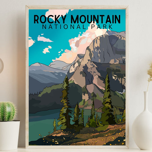 Rocky Mountain National Park Poster Art Print