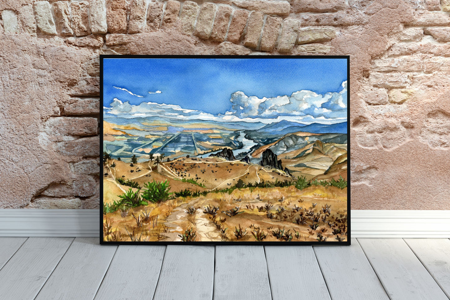 Wenatchee, Washington | Archival Watercolor Art Print - Emma H. Baldwin