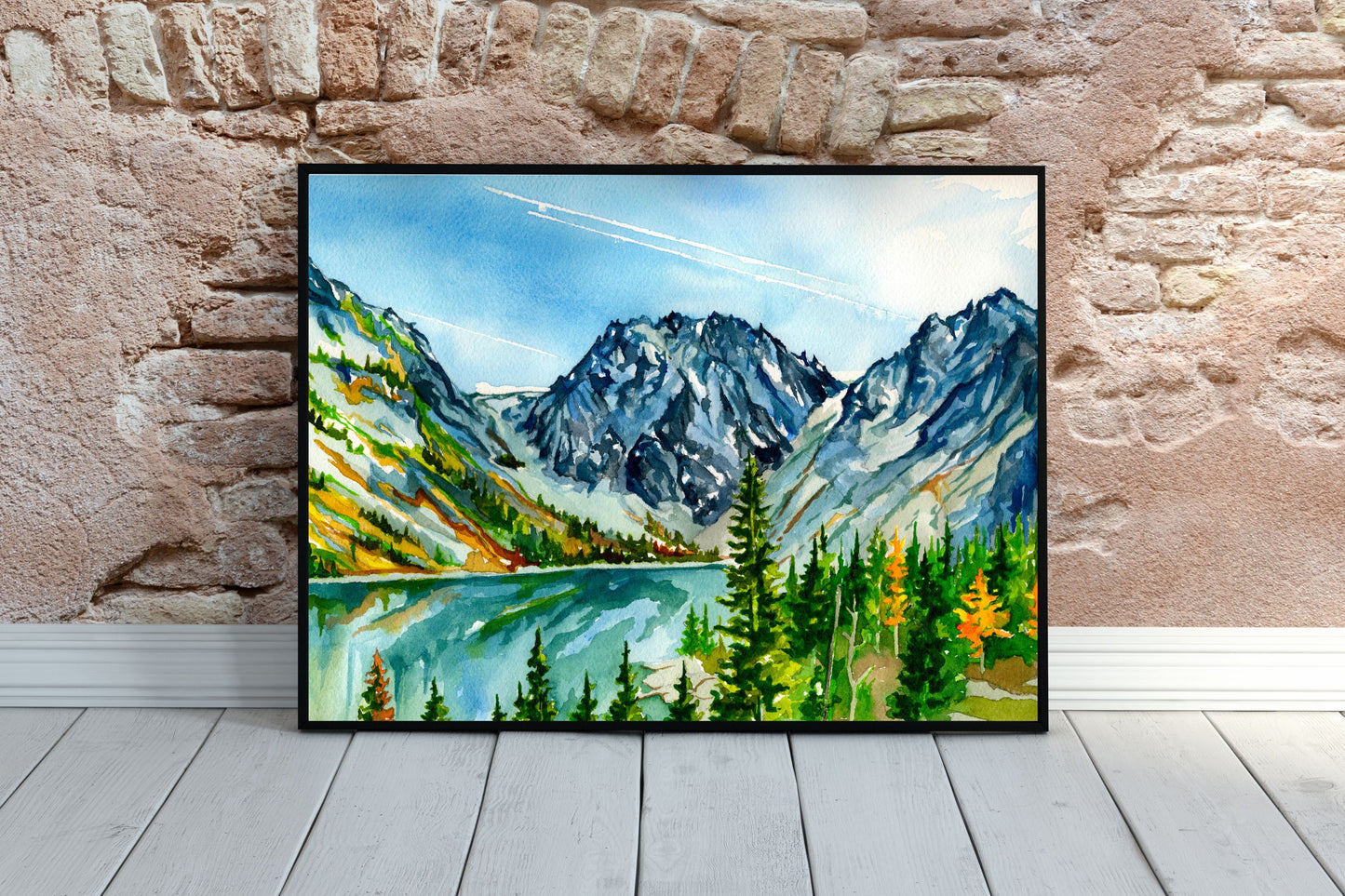 Colchuck Lake, Washington | Archival Watercolor Art Print - Emma H. Baldwin