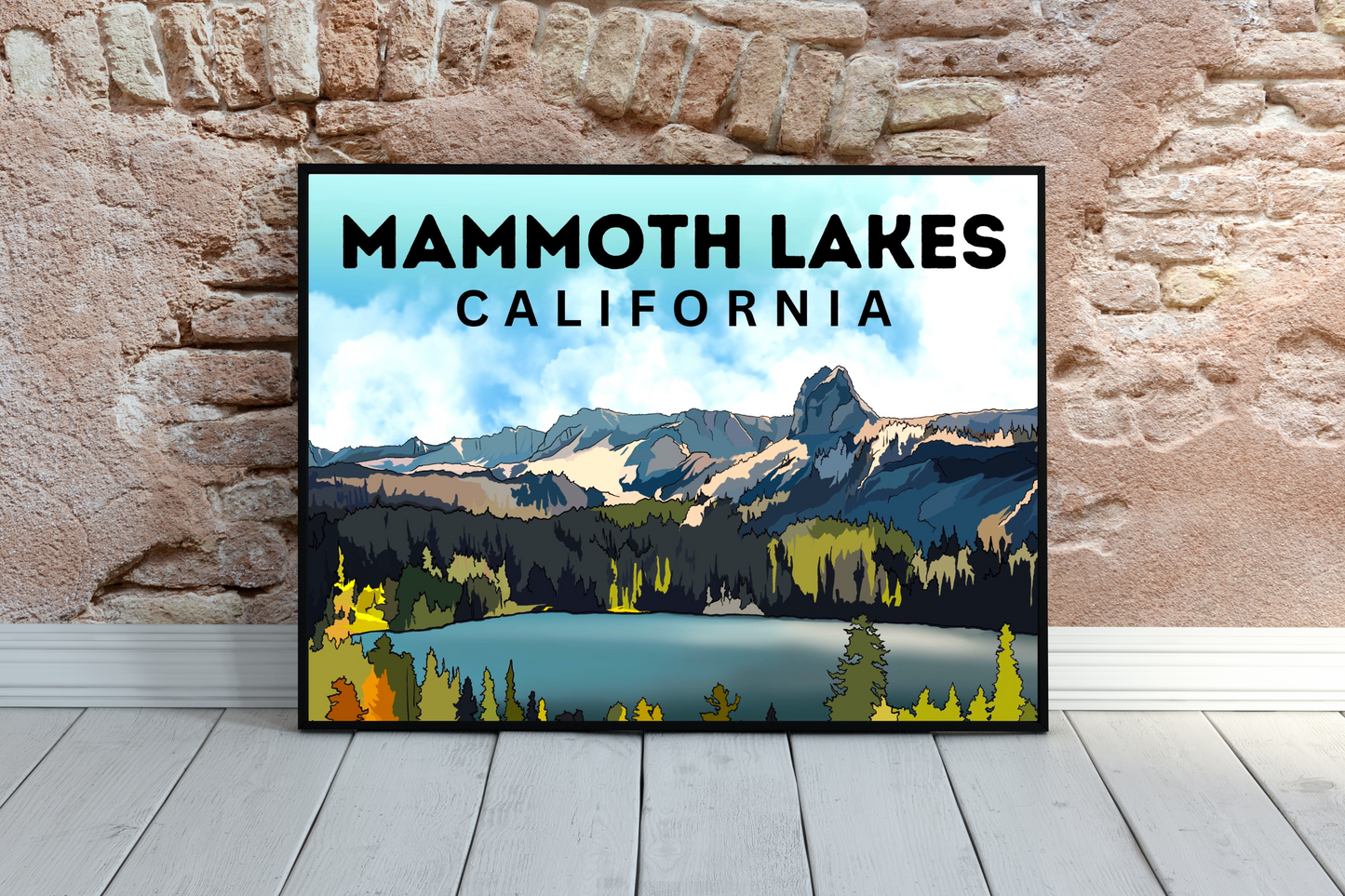 Mammoth Lakes, California | Travel Poster Art Print - Wild Life Design Co.