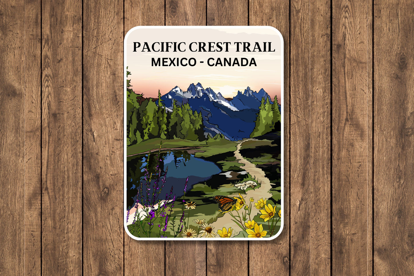 Pacific Crest Trail Sticker | Vinyl Decal Waterproof