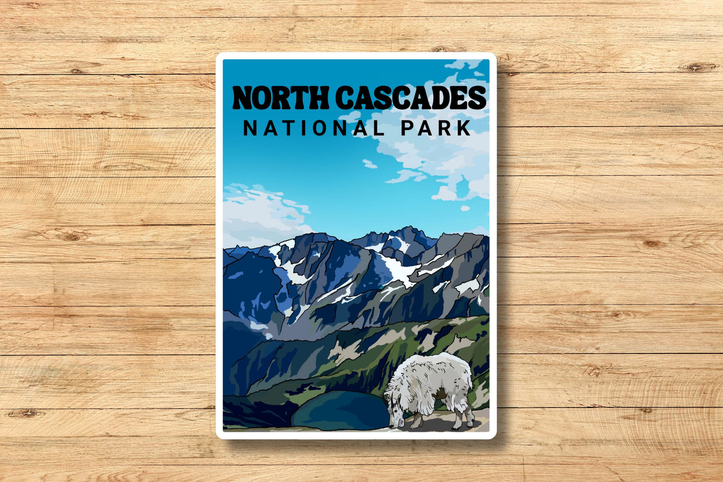 North Cascades National Park, Washington | Vinyl Decal Waterproof