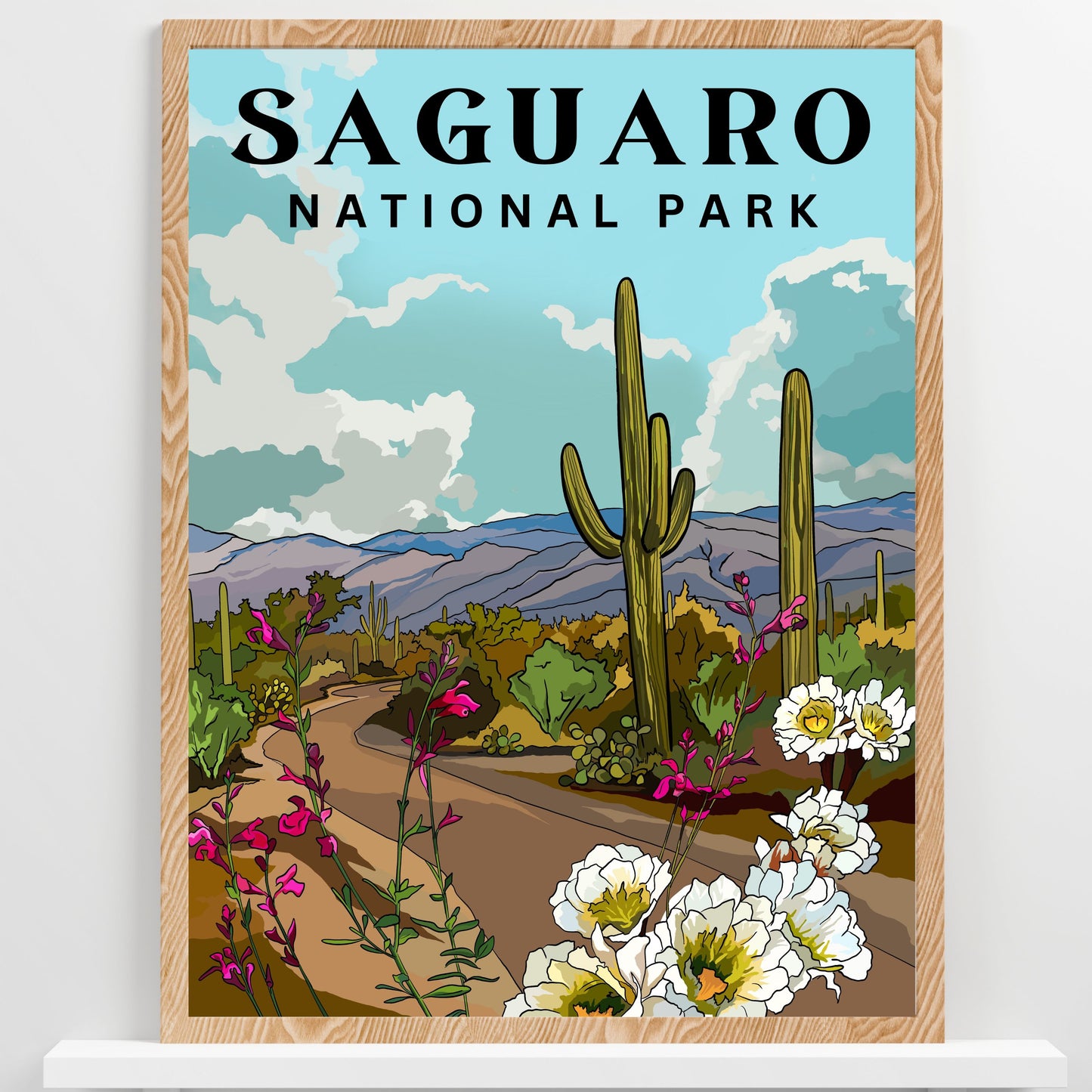 Saguaro National Park Poster Art | Arizona