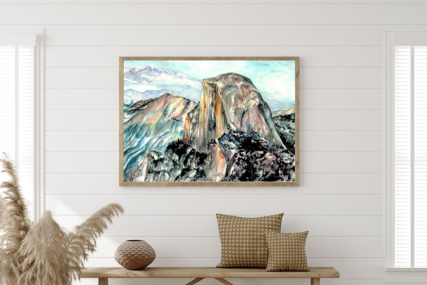 Half Dome, Yosemite National Park | Watercolor Print