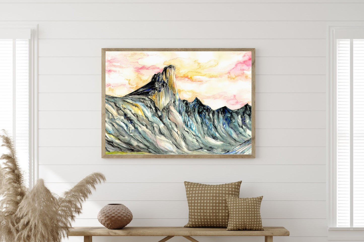 Mount Thor, Baffin Island, Canada | Watercolor Print