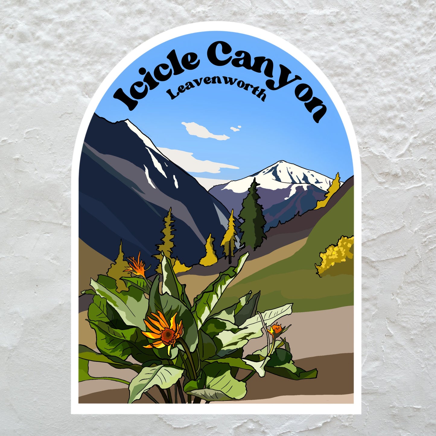 Icicle Canyon, Leavenworth, Washington Sticker - Rock Climbing Vinyl Decal