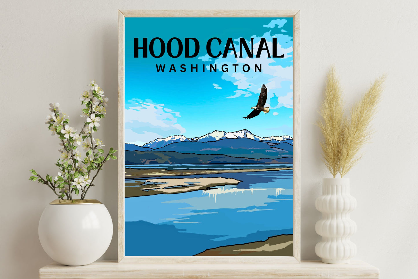 Hood Canal, Washington Poster Art | Travel Print