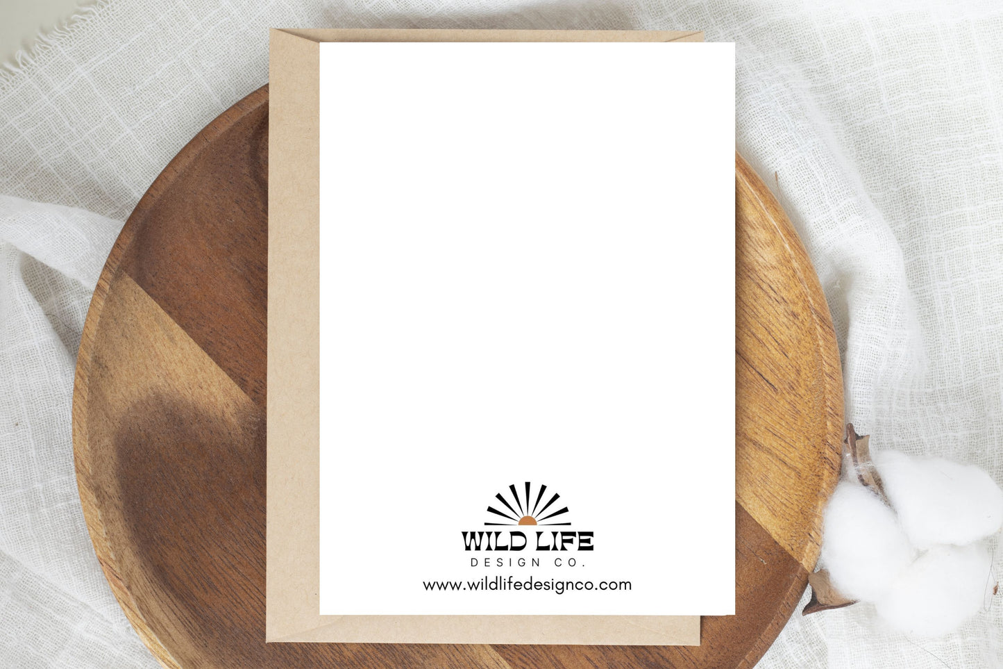 Mountain Sunset Landscape Greeting Card | 4x5.5"