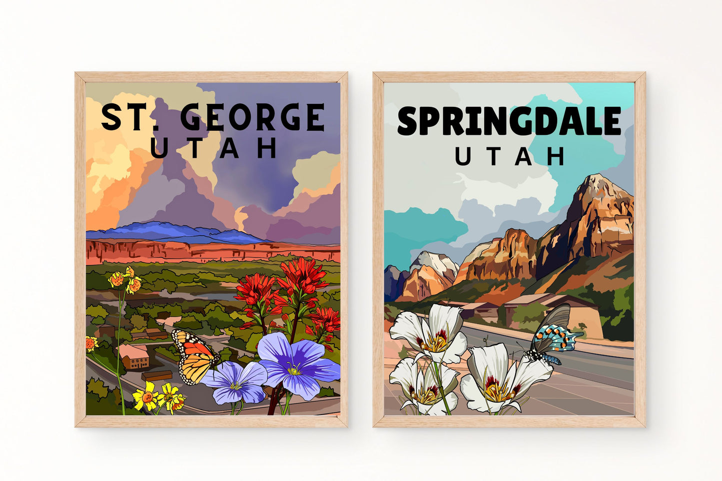 St. George, Utah Poster Art | Zion National Park