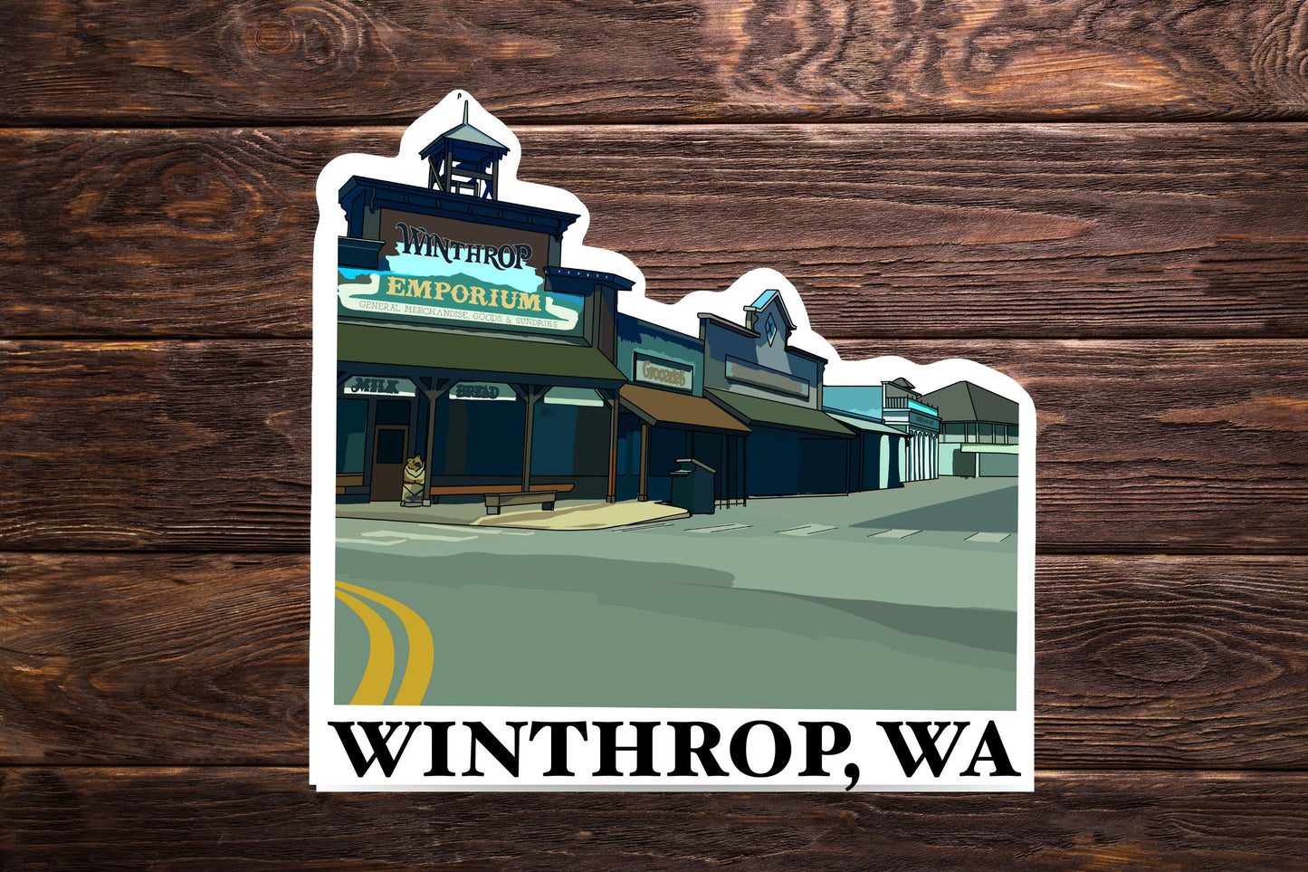 Winthrop, Washington | Waterproof Outdoor Use, UV resistant Decal