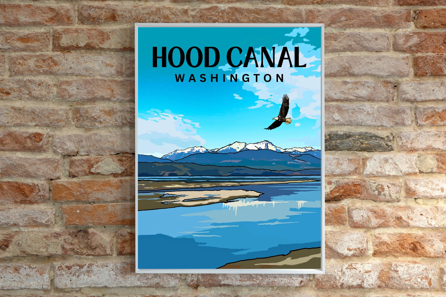 Hood Canal, Washington Poster Art | Travel Print