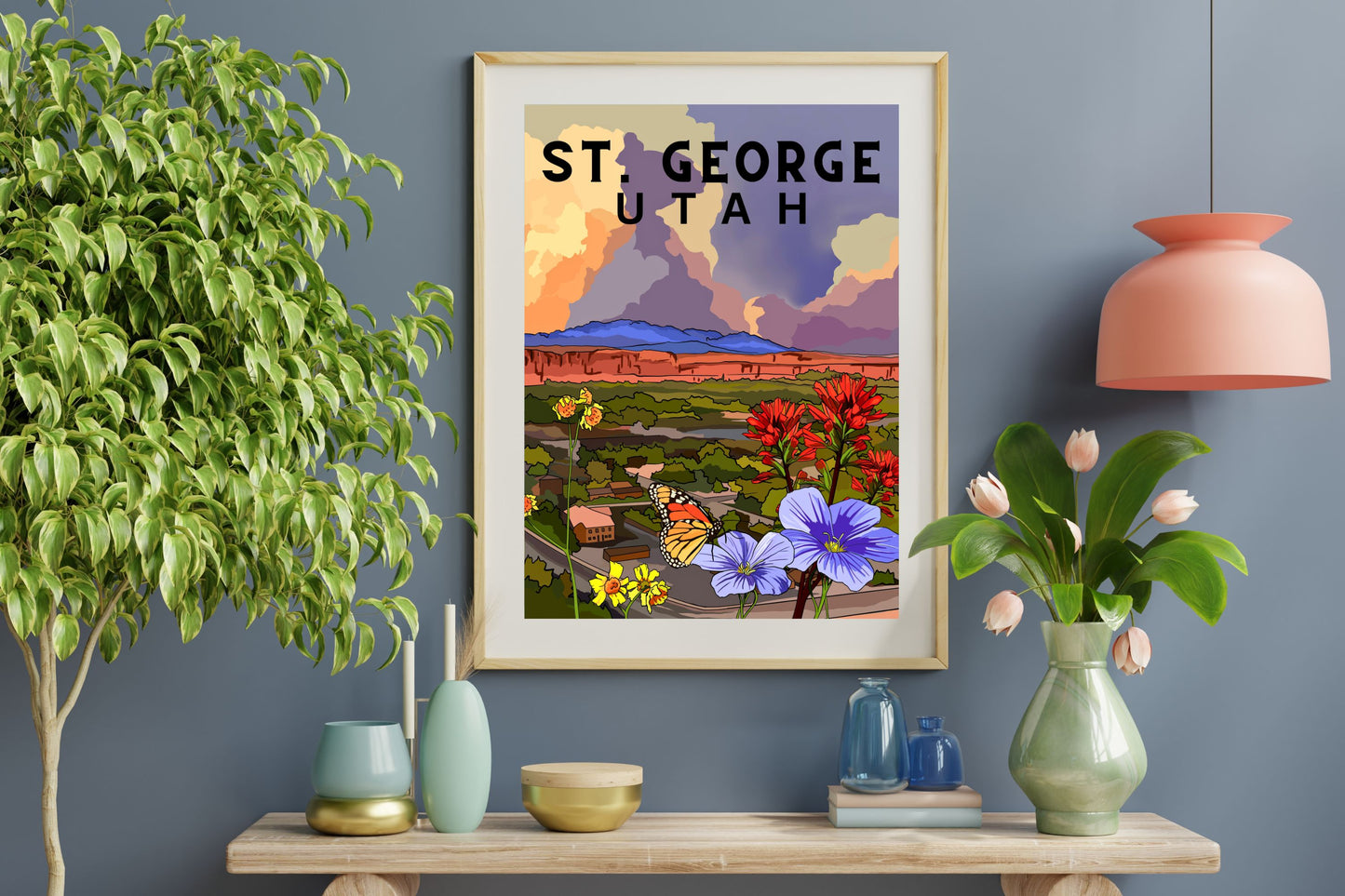 St. George, Utah Poster Art | Zion National Park