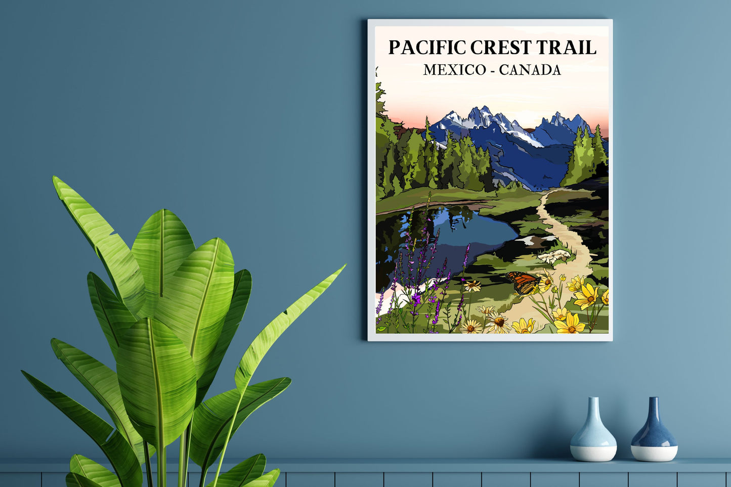 Pacific Crest Trail | Travel Poster Art Print - Wild Life Design Co.