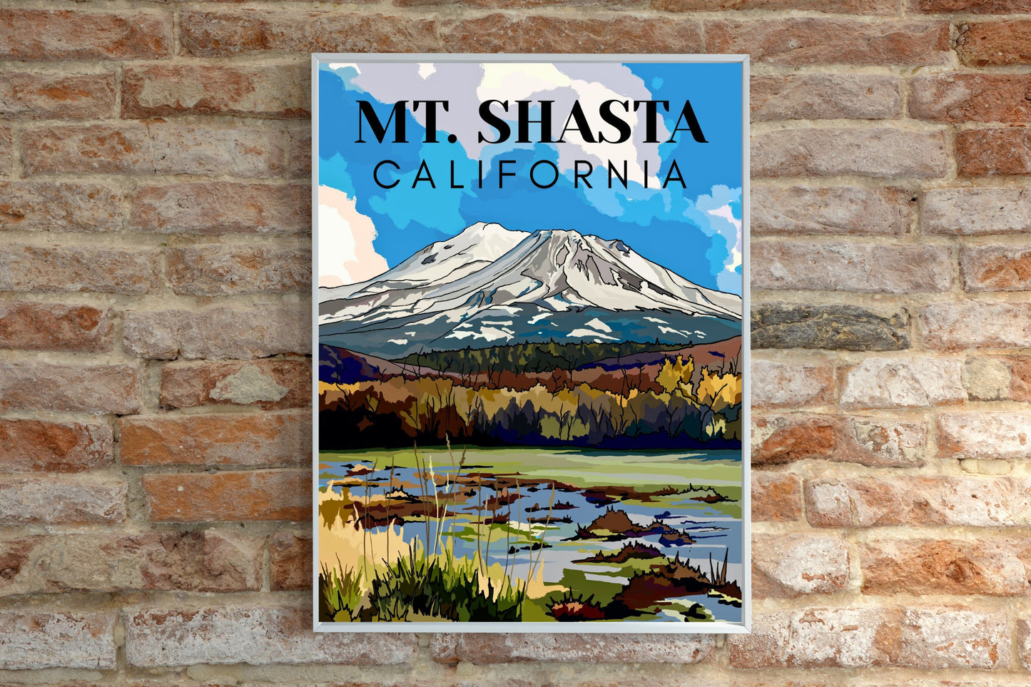 Mt. Shasta, California Art Print / Travel Poster