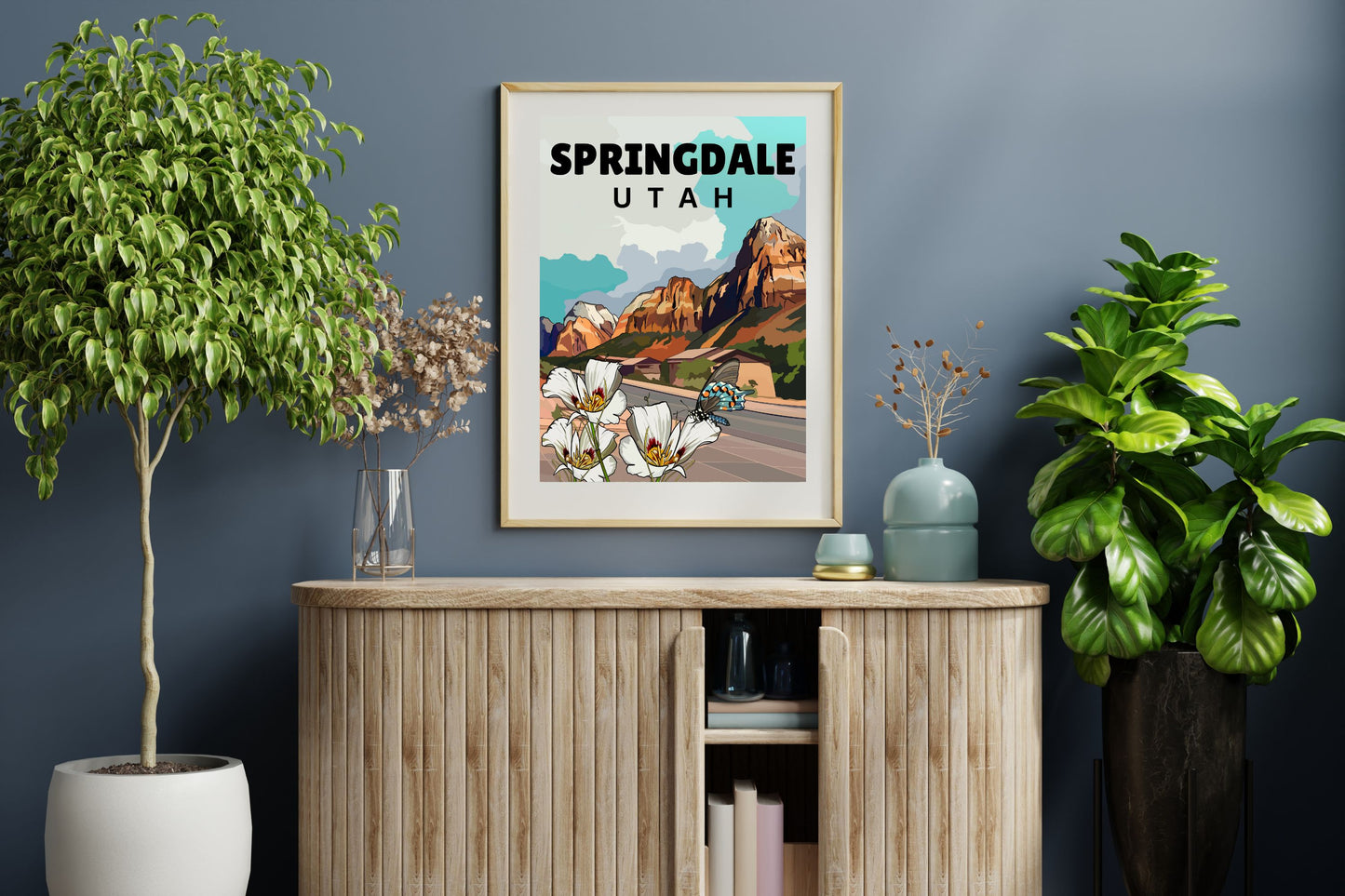 Springdale, Utah Poster Art | Zion National Park