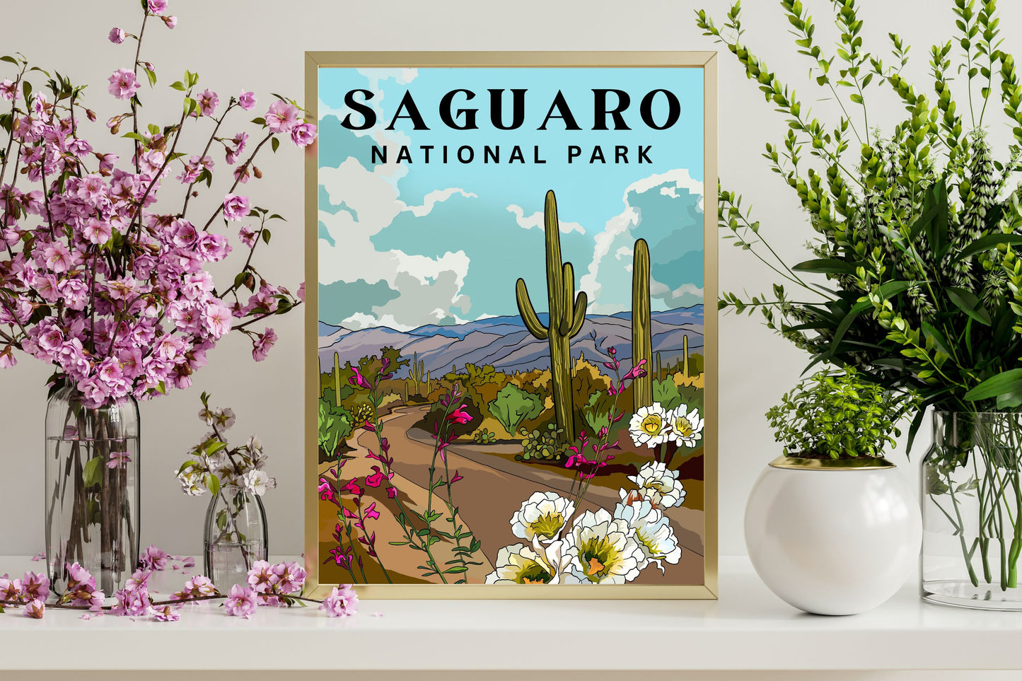 Saguaro National Park Poster Art | Arizona