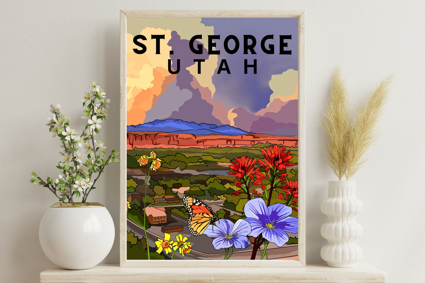 St. George, Utah Poster Art | Zion National Park