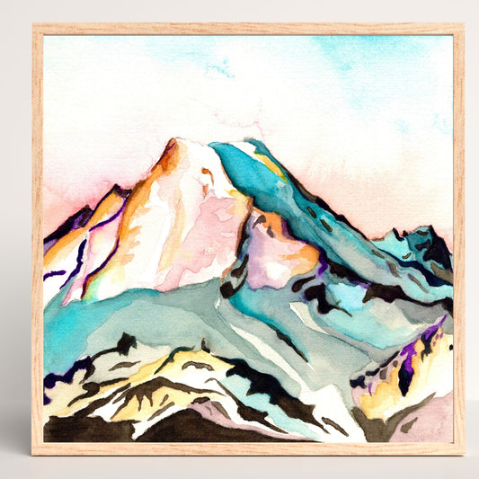 Mount Baker, Washington | Archival Watercolor Art Print - Emma H. Baldwin