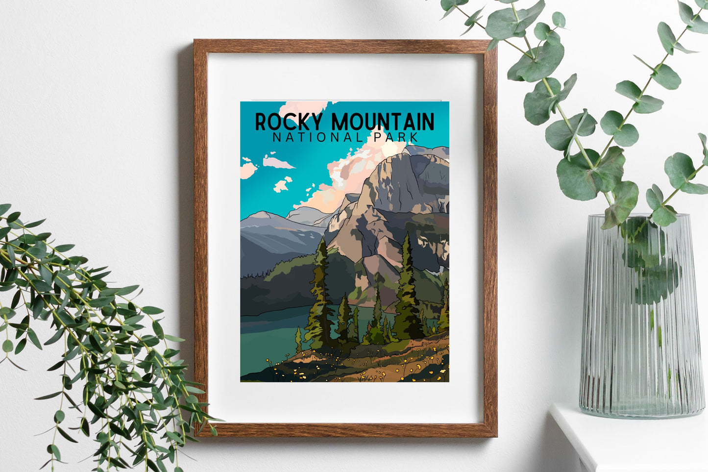 Rocky Mountain National Park | Travel Poster Art Print - Wild Life Design Co.