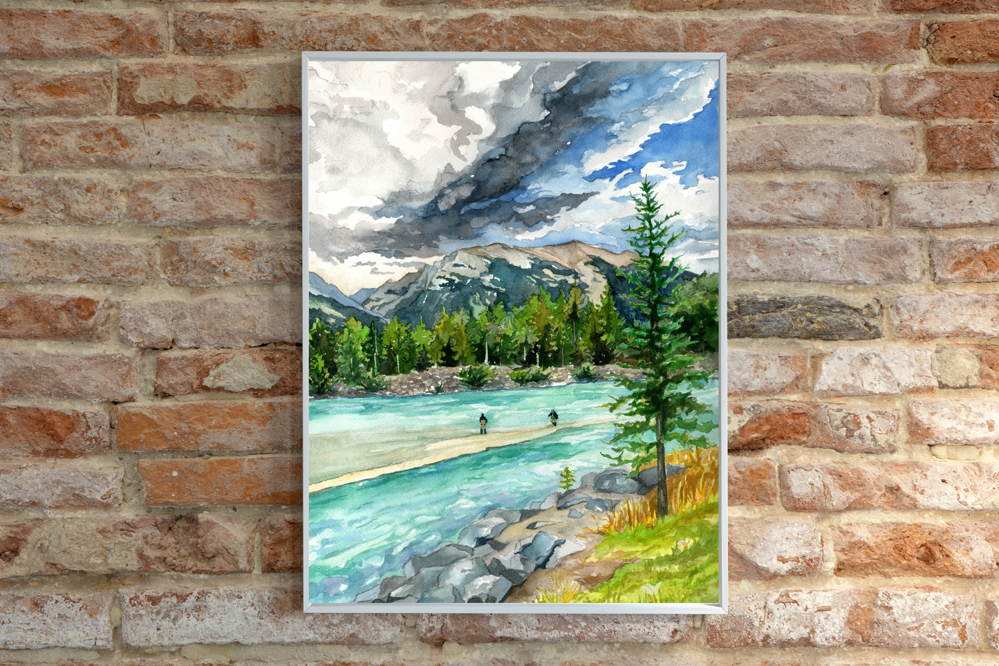 Canmore Fishermen | Archival Watercolor Art Print - Emma H. Baldwin