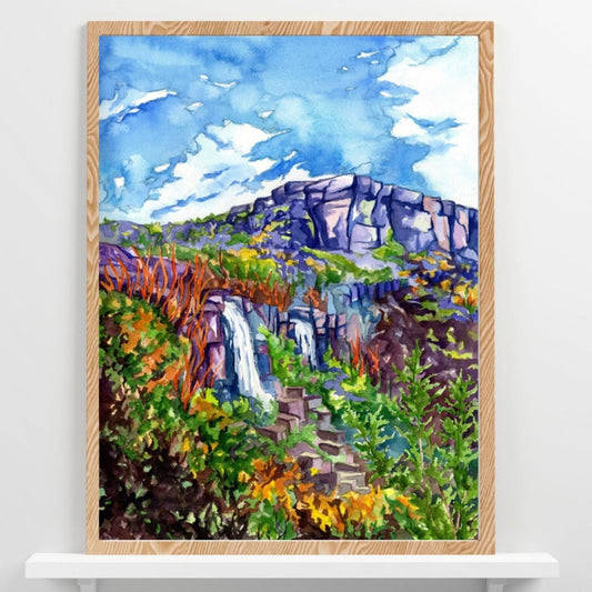 Ancient Lakes, Washington | Archival Watercolor Art Print - Emma H. Baldwin