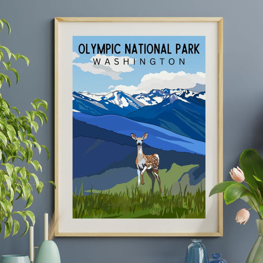 Olympic National Park, Washington | Travel Poster