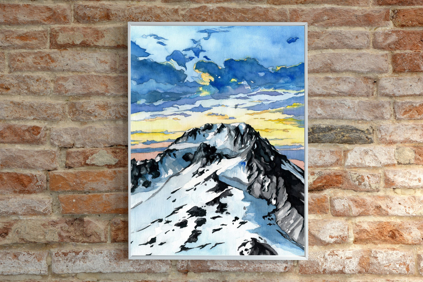 Mt. Hood Sunrise | Archival Watercolor Art Print - Emma H. Baldwin