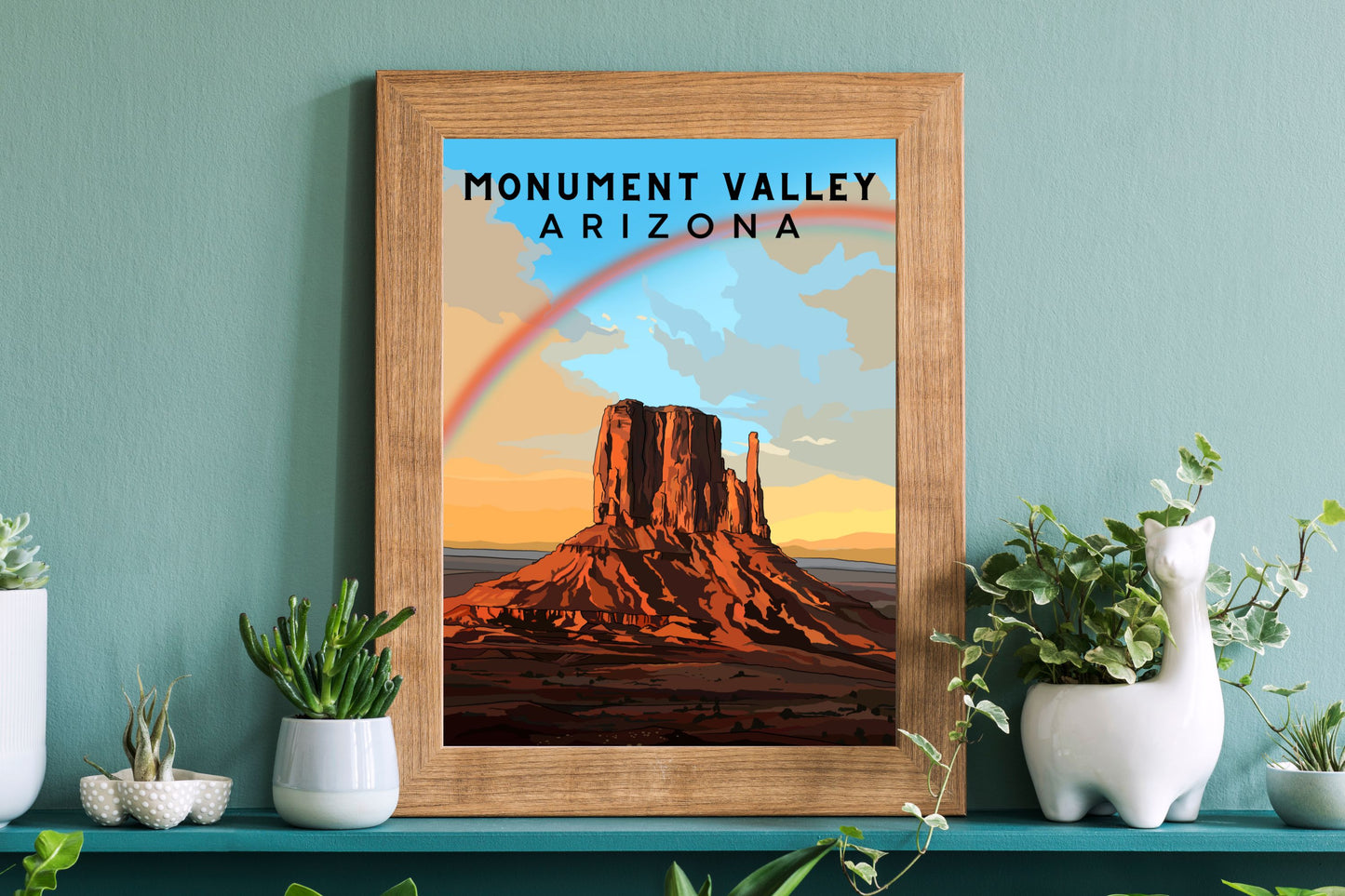 Monument Valley, Arizona | Travel Poster Art Print - Wild Life Design Co.