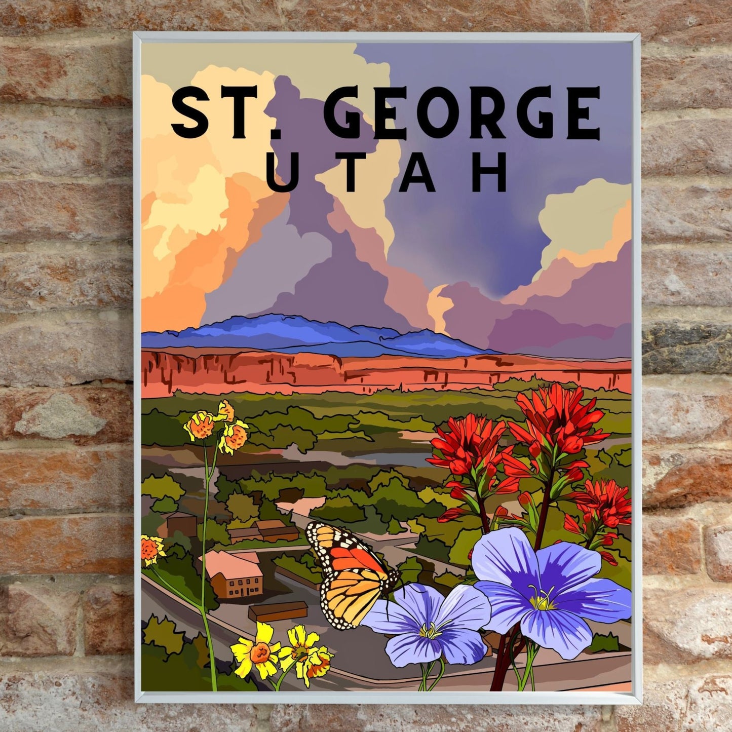 St. George, Utah Poster Art | Zion National Park