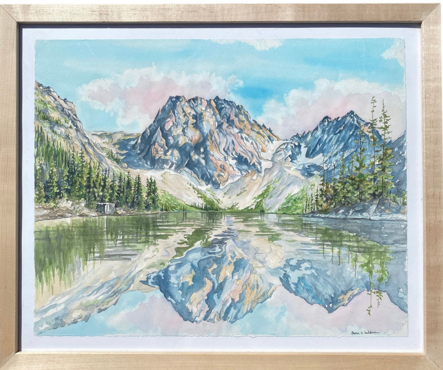Colchuck Lake | Original Watercolor Painting - Emma H. Baldwin