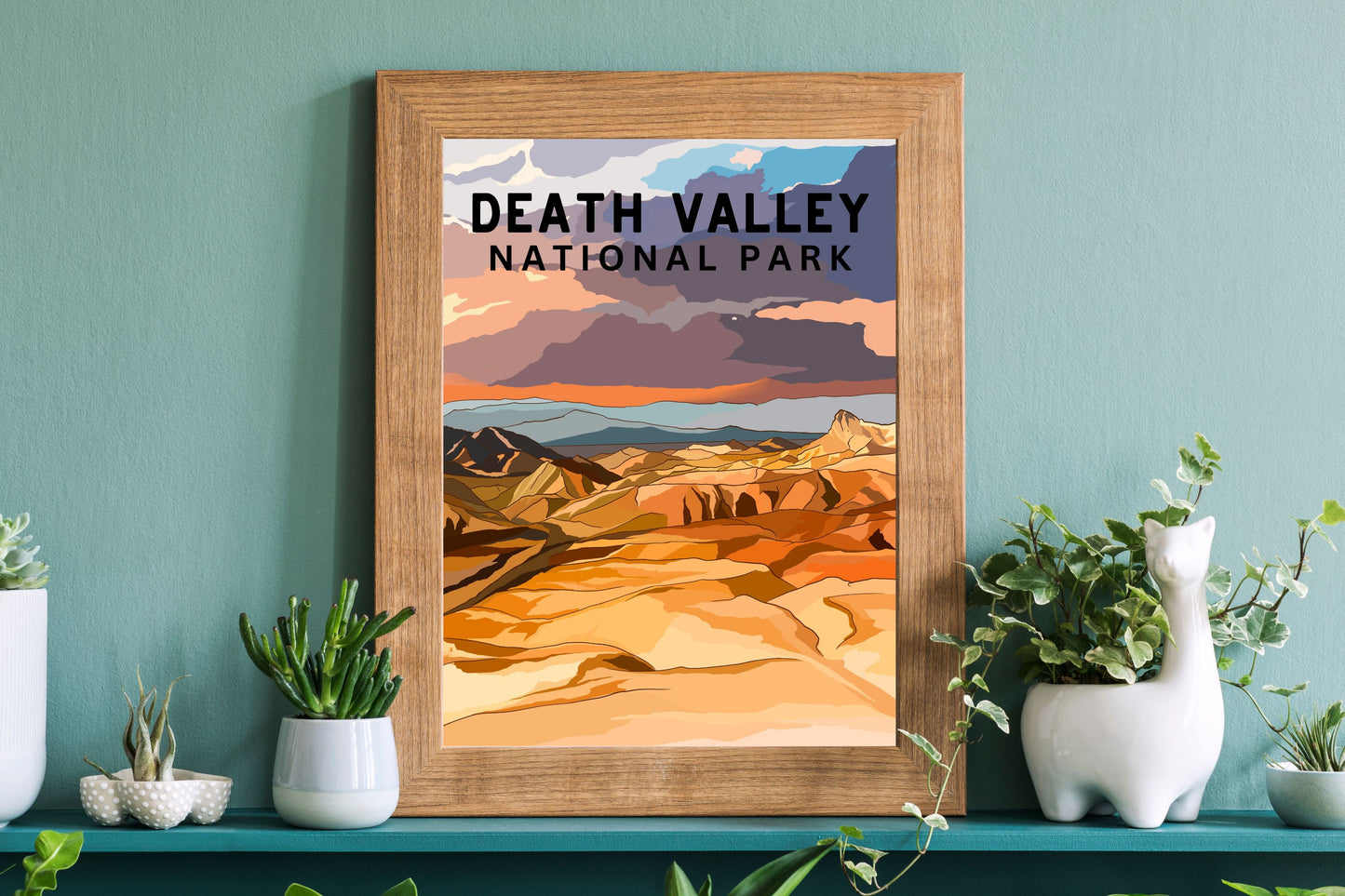 Death Valley National Park | Travel Poster Art Print - Wild Life Design Co.
