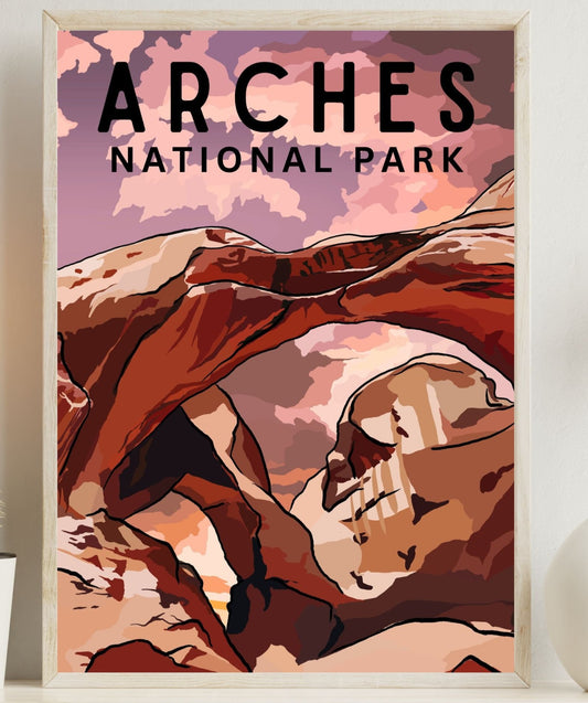 Arches National Park Poster Art | Utah