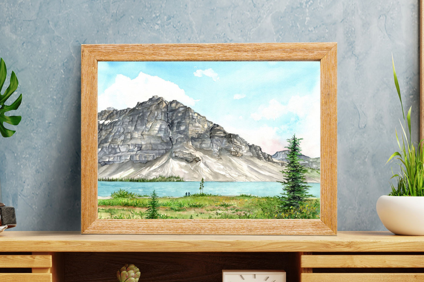 Bow Lake | Archival Watercolor Art Print - Emma H. Baldwin