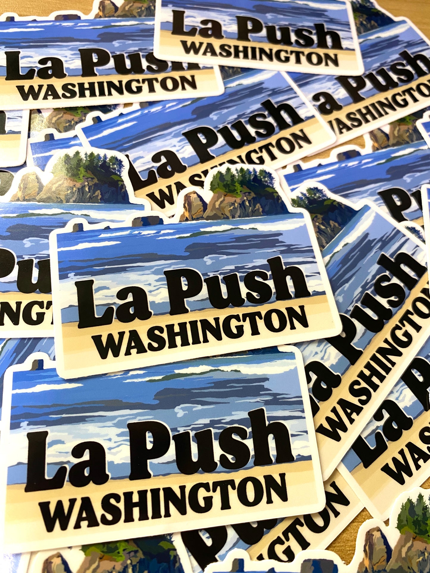 La Push Washington Beach Vinyl Decal, Waterproof Outdoor Use, UV resistant Decal