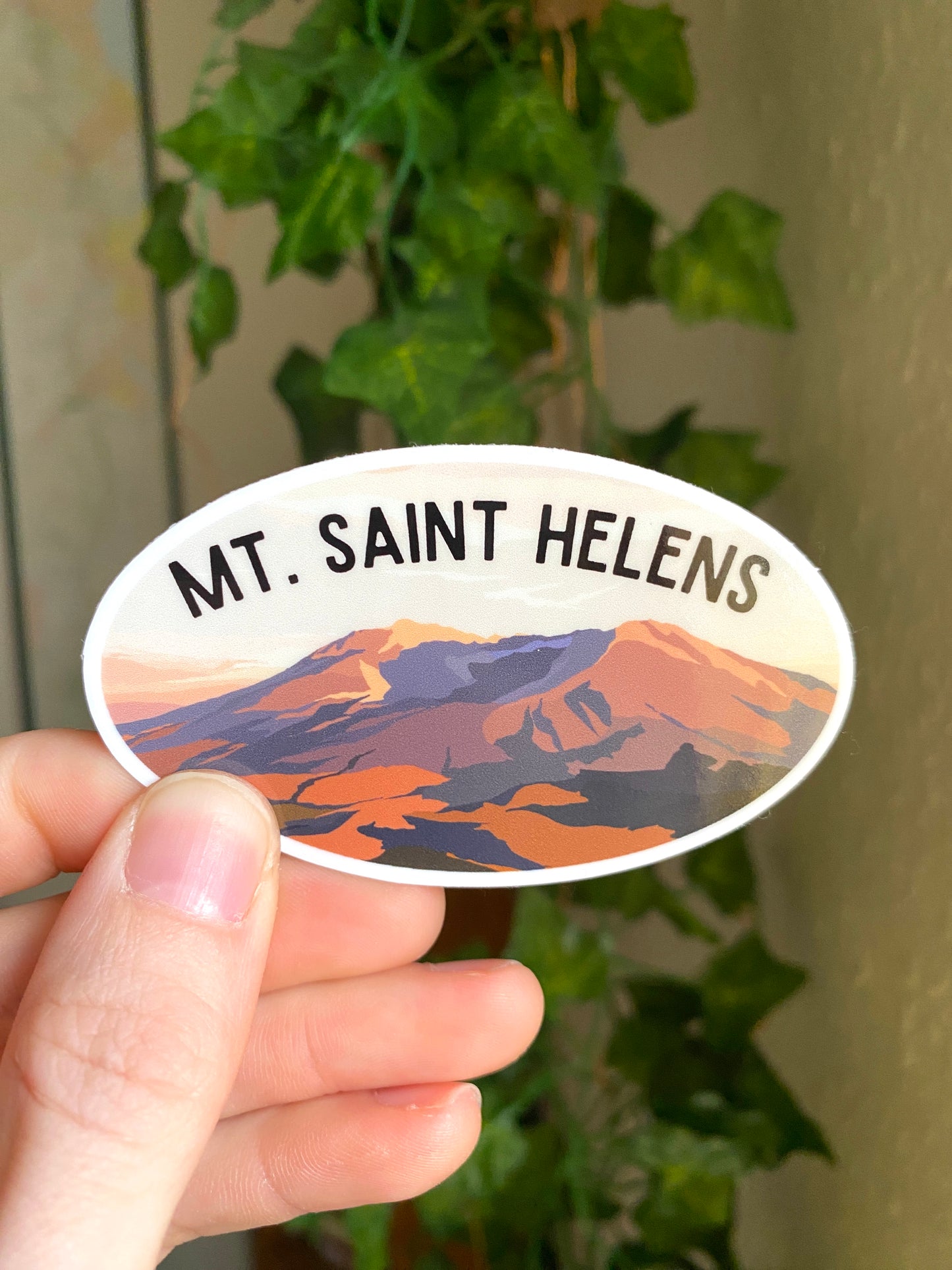 Mt. Saint Helens Vinyl Decal, Waterproof Outdoor Use, UV resistant Decal