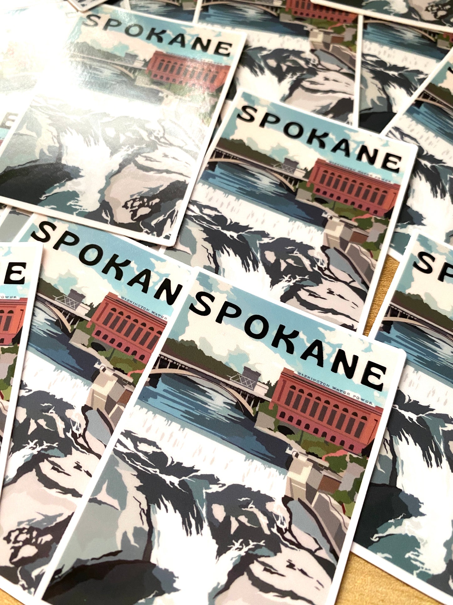 Spokane, Washington Sticker - Waterproof Outdoor Use, UV resistant Decal