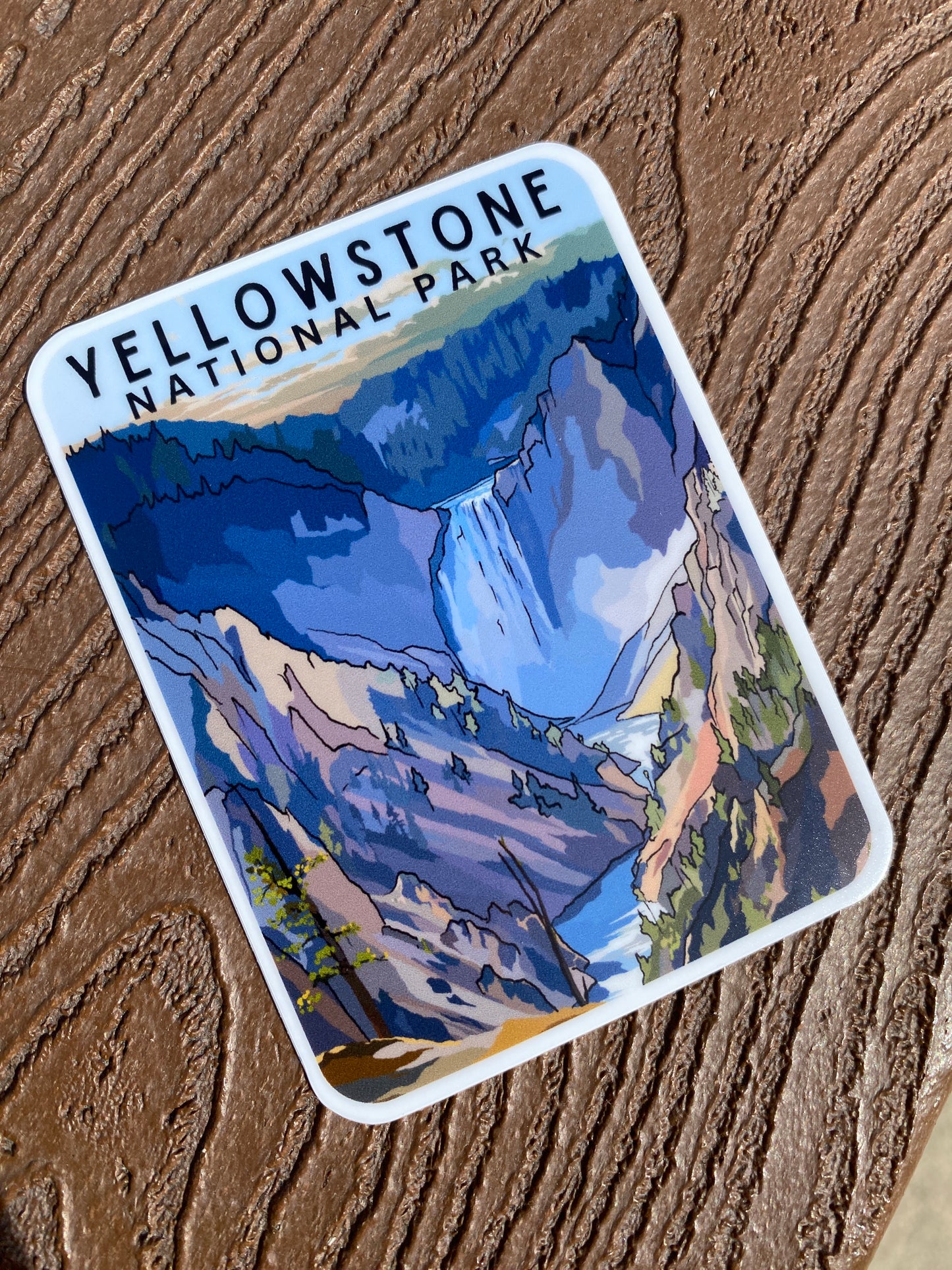 Yellowstone National Park Sticker | Yellowstone Falls
