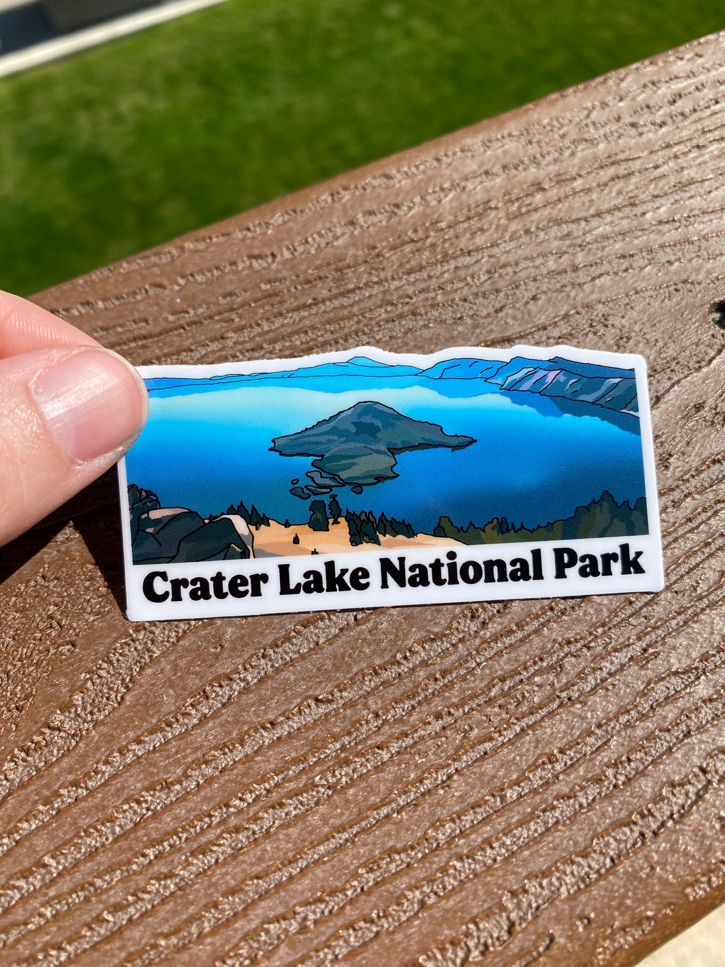 Crater Lake National Park, Oregon Sticker - Waterproof Outdoor Use, UV resistant Decal
