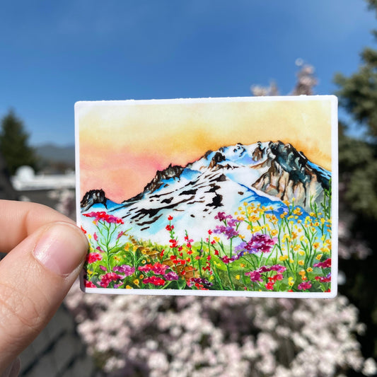 Mt. Hood Wildflowers | Watercolor Sticker