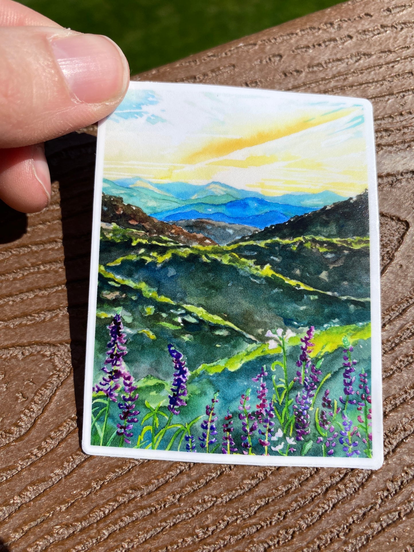 Blue Ridge Mountains | Watercolor Sticker