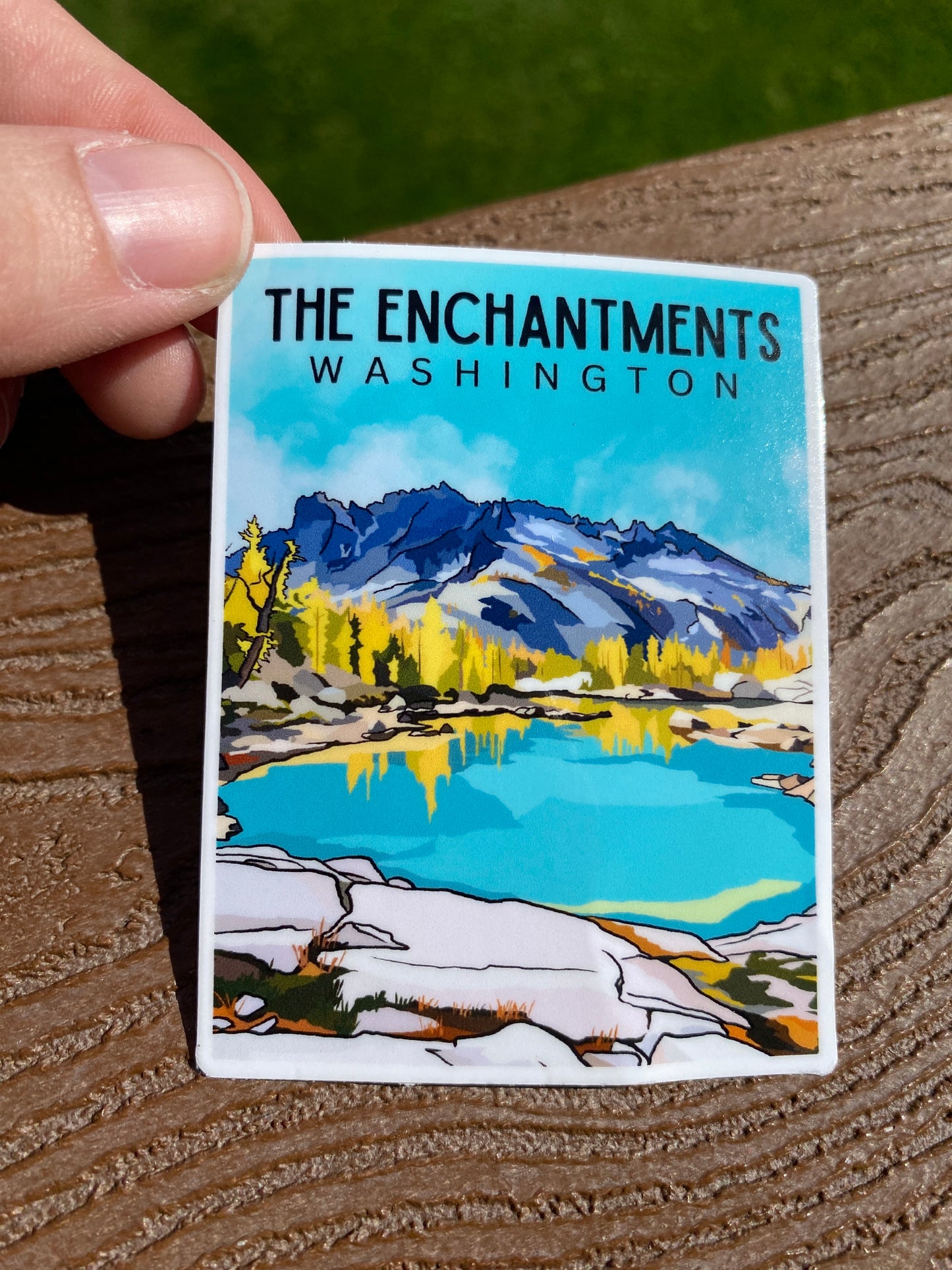 The Enchantments, Washington Sticker - Waterproof Outdoor Use, UV resistant Decal