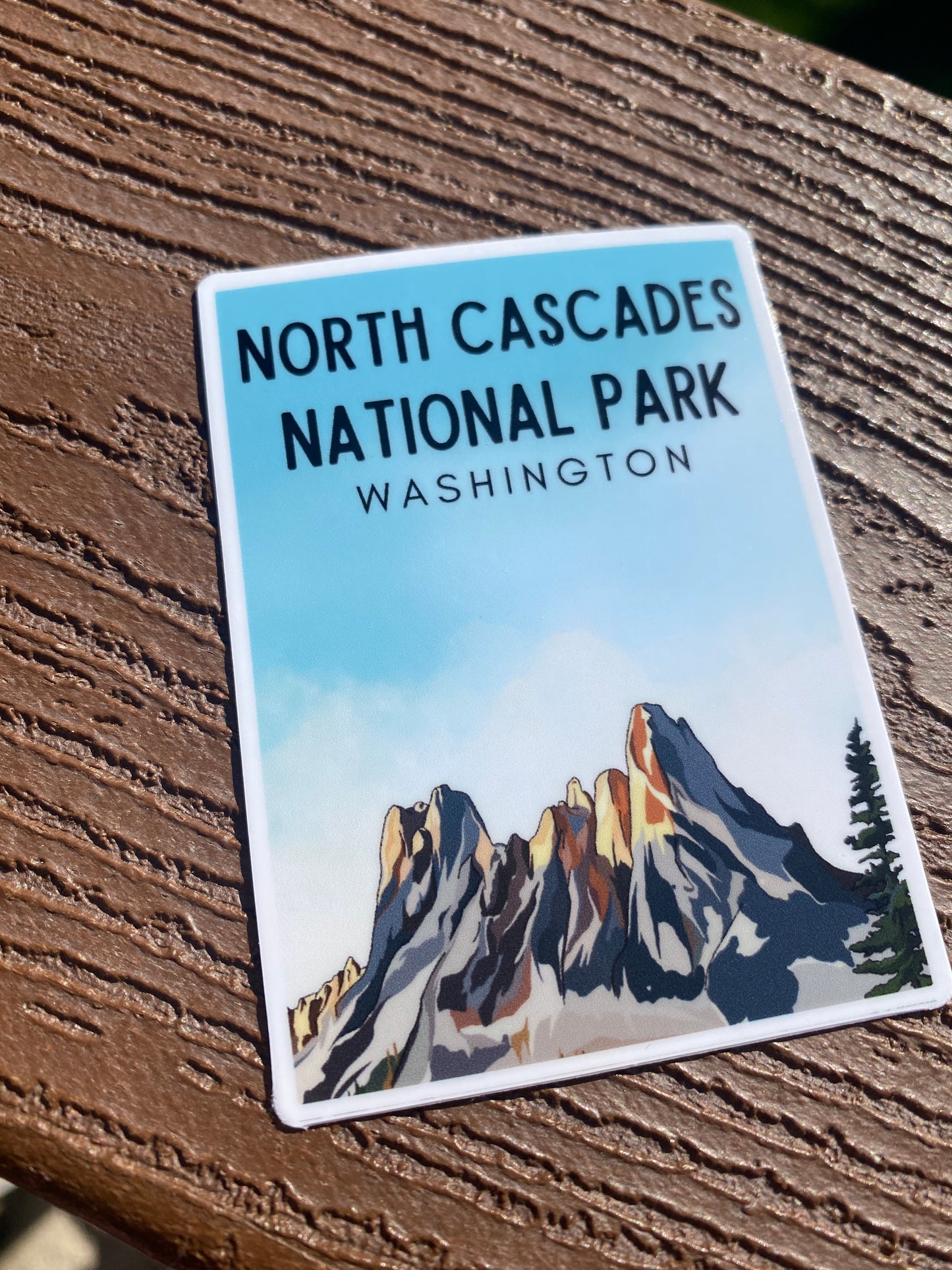 North Cascades National Park 2x3" sticker | Vinyl Waterproof
