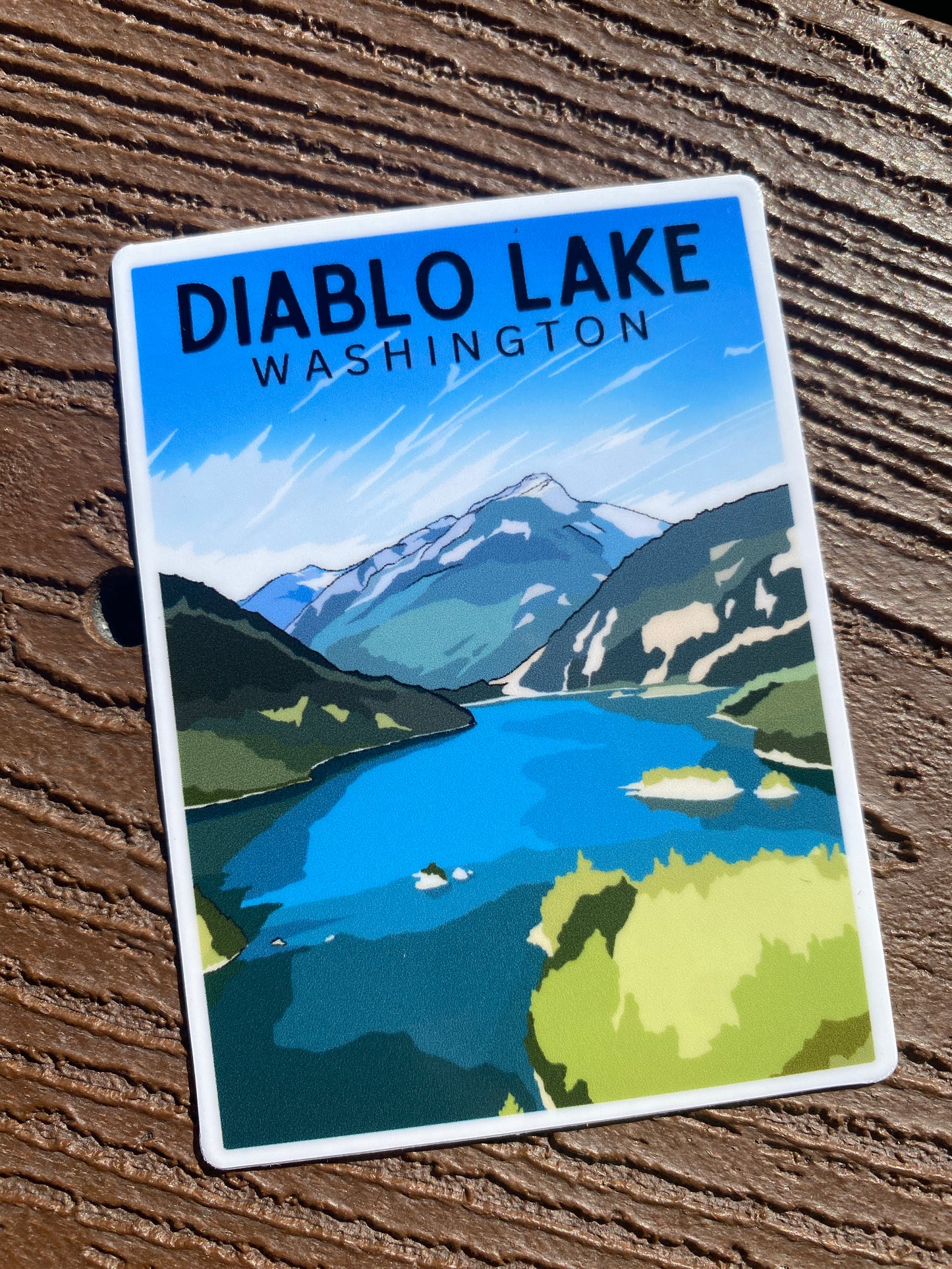 Diablo Lake, Washington | Vinyl Waterproof Sticker