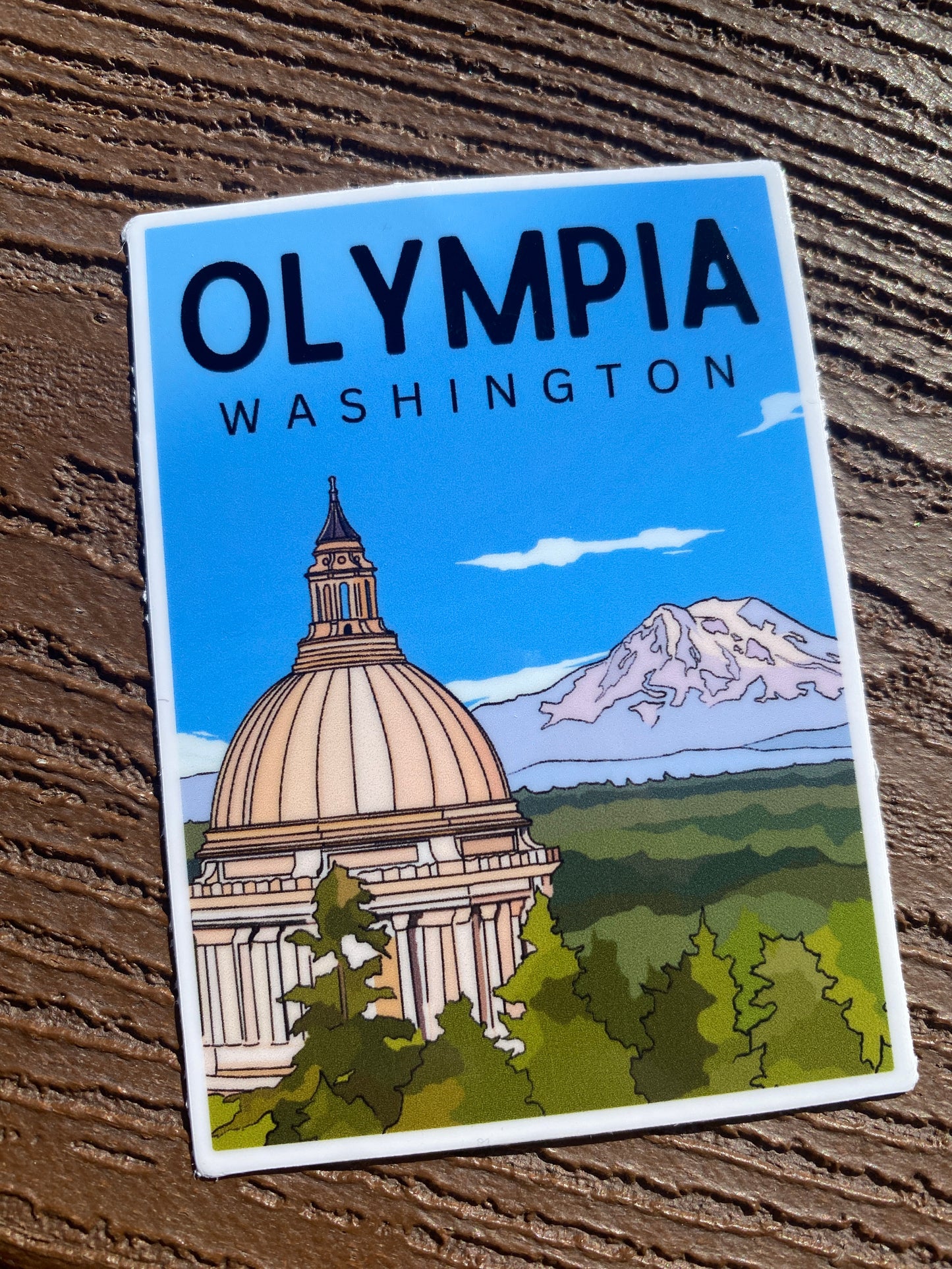 Olympia, Washington | Vinyl Decal Waterproof